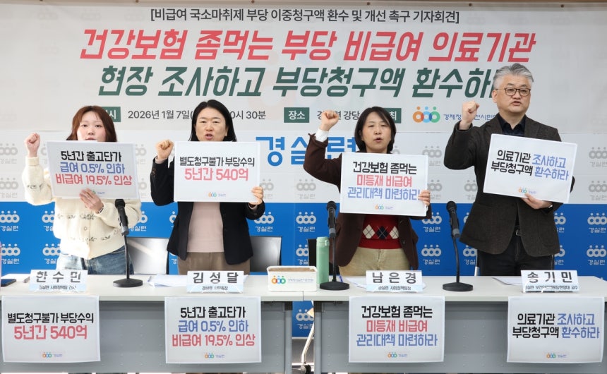 "비급여 국소마취제 이중 부당청구 추정액 5년간 540억원"