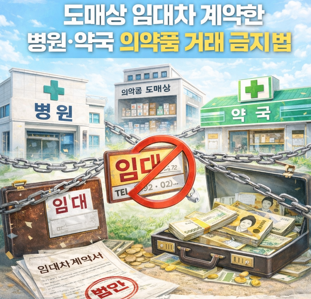 도매상 임대차 계약 병원·약국, 의약품 거래 금지법 시동