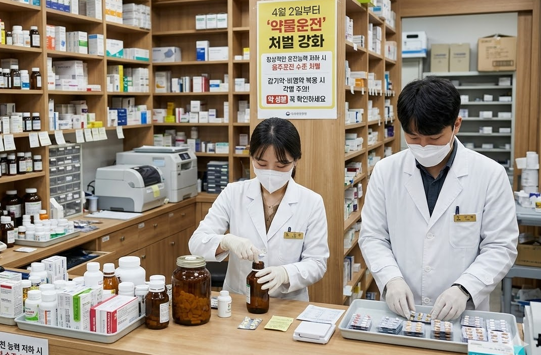 4월 약물운전 처벌 강화…약국 비염약 '성분' 확인 필수