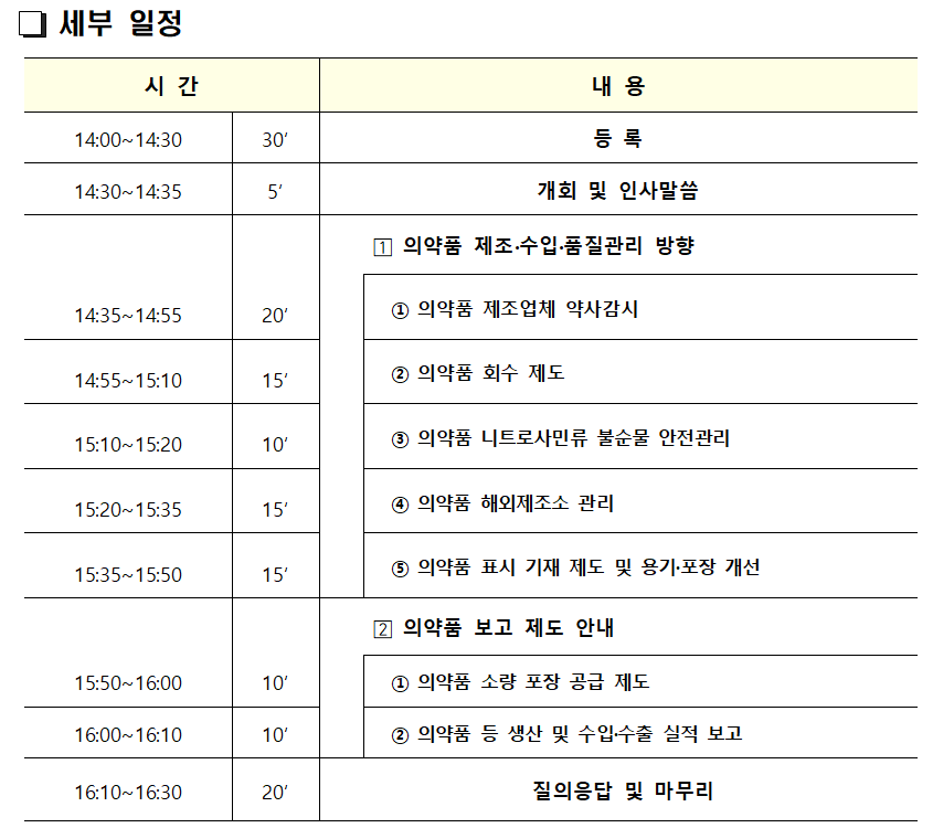 식약처, 올해 의약품 관리 정책방향 설명회 실시