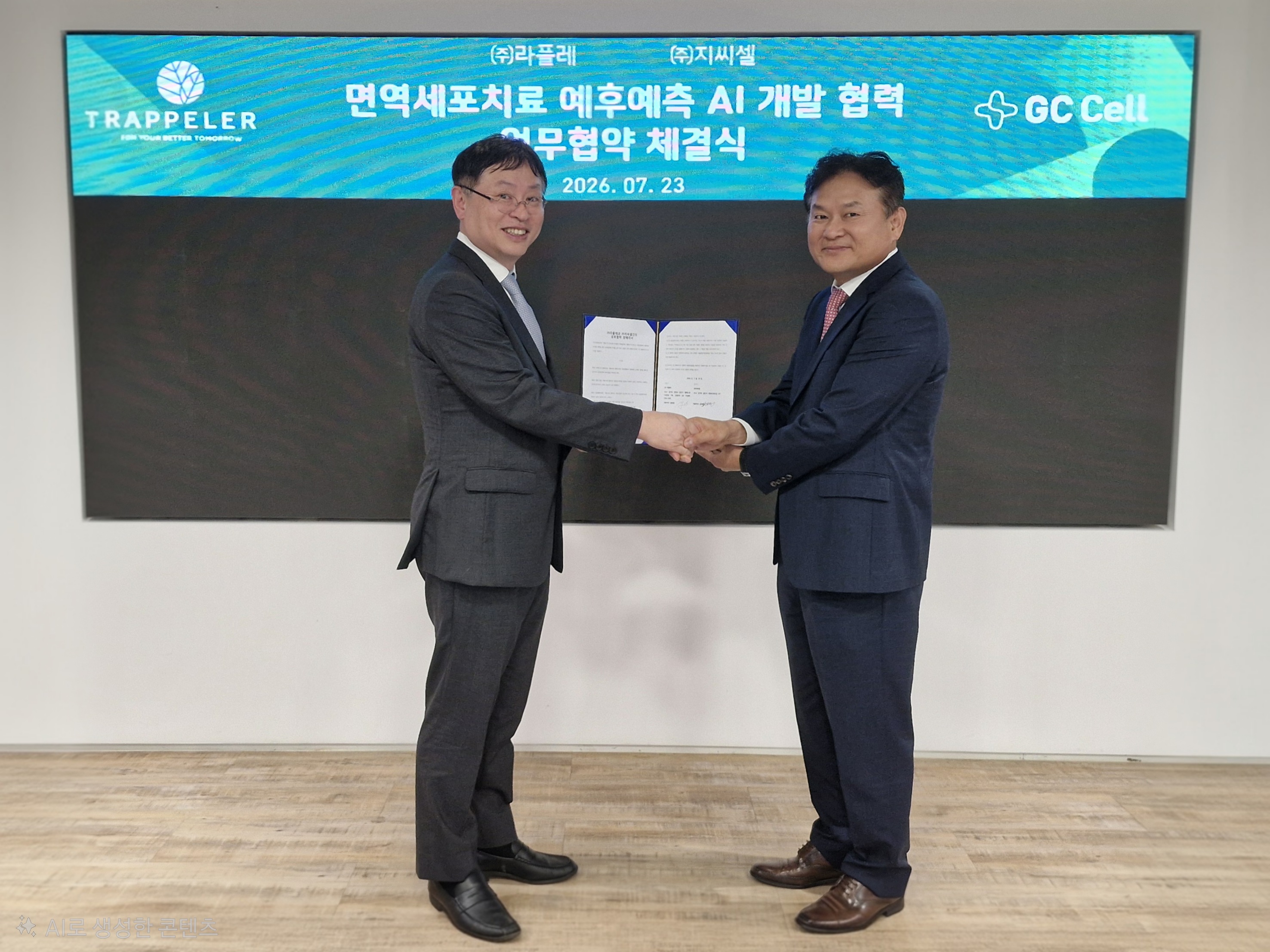 지씨셀, 라플레와 면역세포치료 예후 예측 AI 개발 맞손