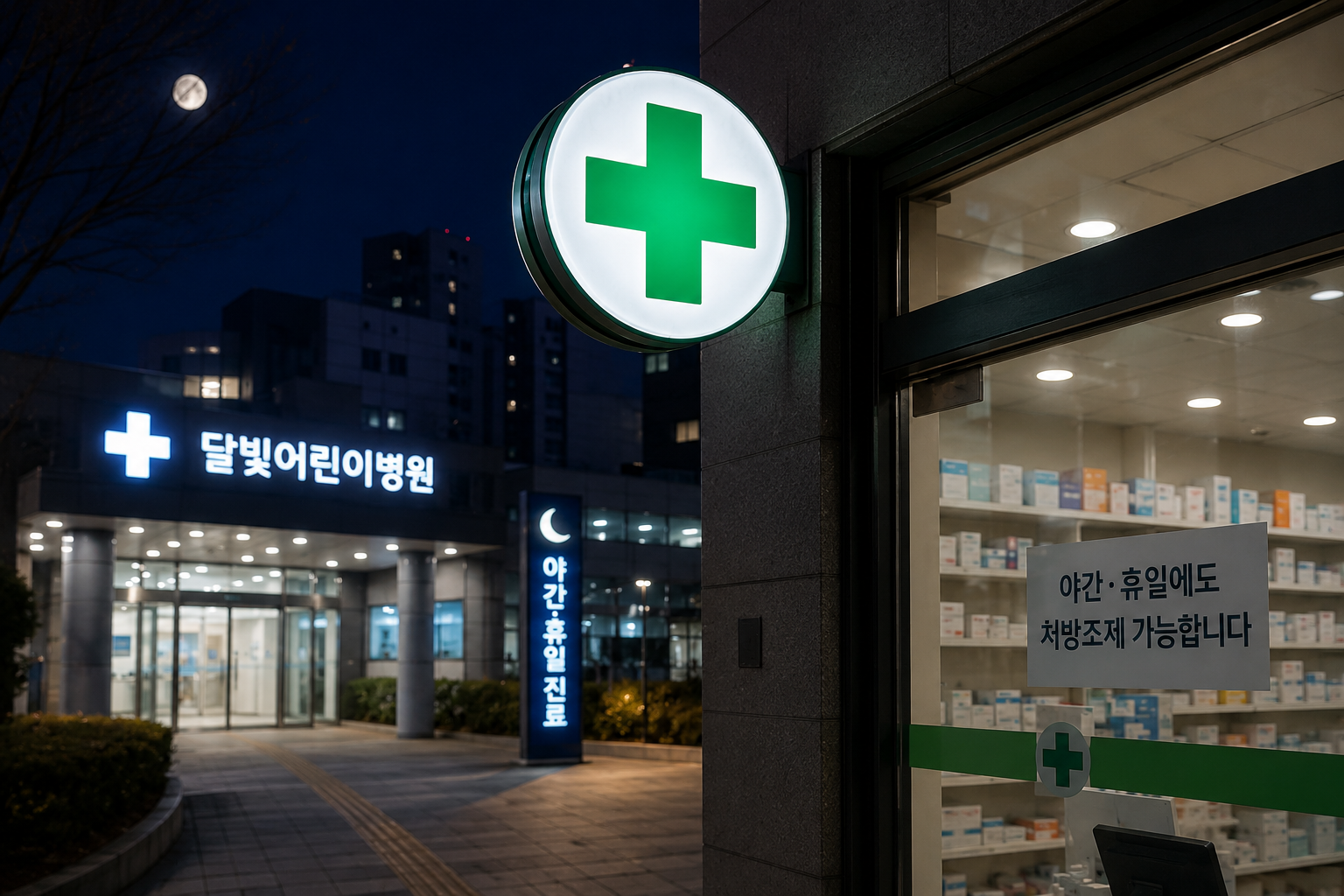 달빛어린이병원 24시간 운영하자 협력약국 인력·재정난 우려