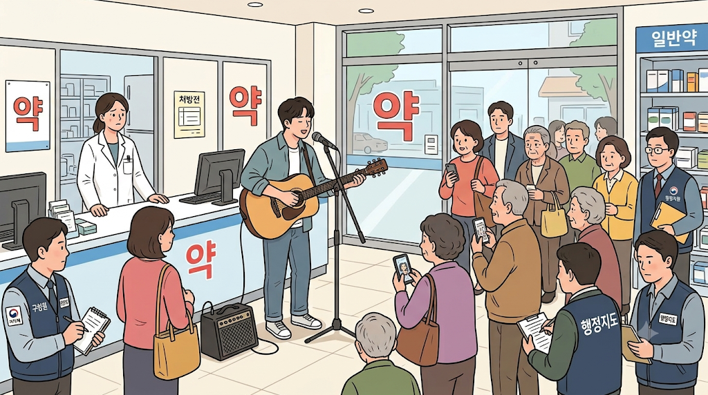 지자체 "약국 내 가수 공연, 환자유인 소지"…행정지도 처분