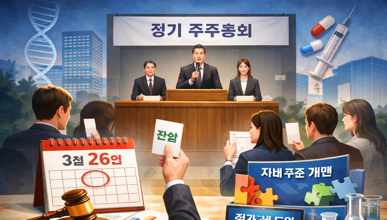 제약바이오 5곳 중 2곳 주총 26일…여전한 주총쏠림 현상
