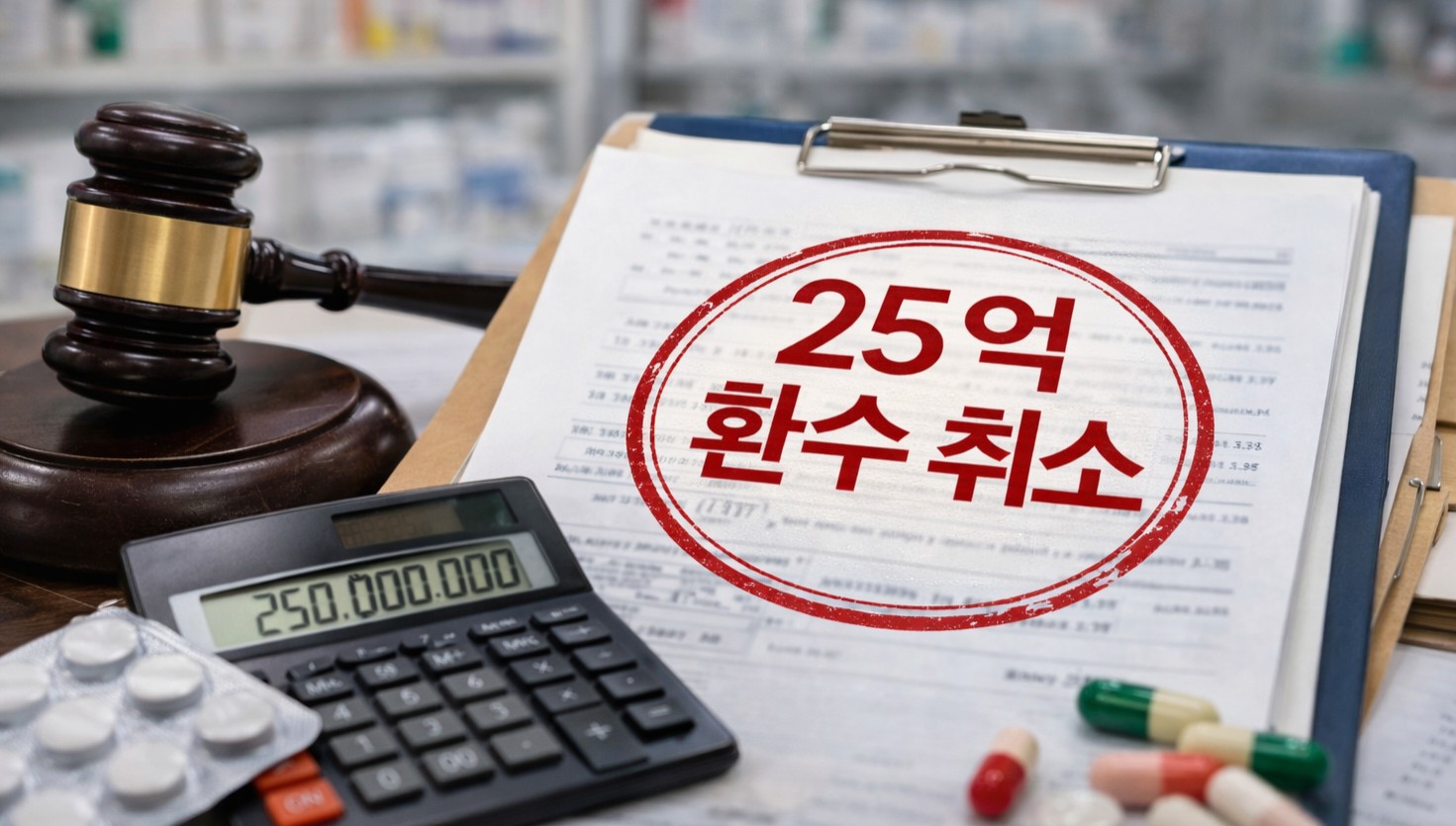 마진없는 약값이 75%…"약국 25억원 환수 취소하라"