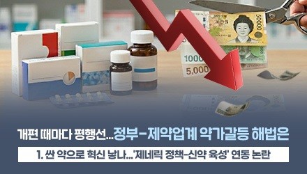제네릭 깎아 신약 창출?…정부, 약가 패러다임 전환 필요