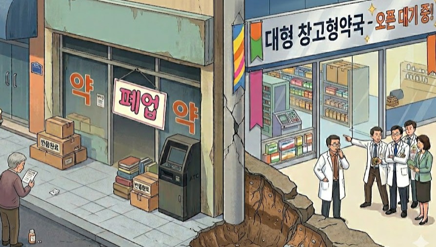 '창고형 약국' 공습에 첫 폐업 발생…기존 약국 생존 위기
