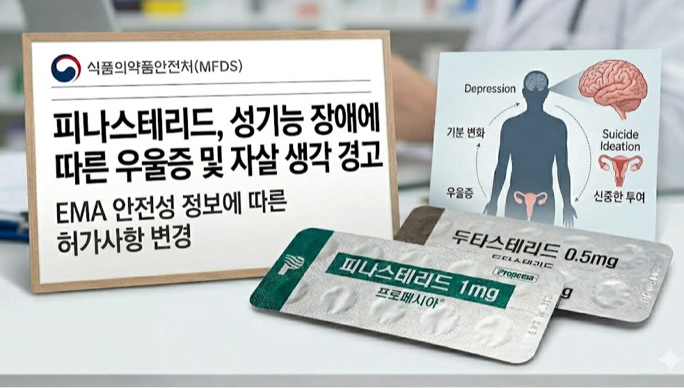 탈모약 피나스테리드, 성기능 장애 따른 자살 충동 경고