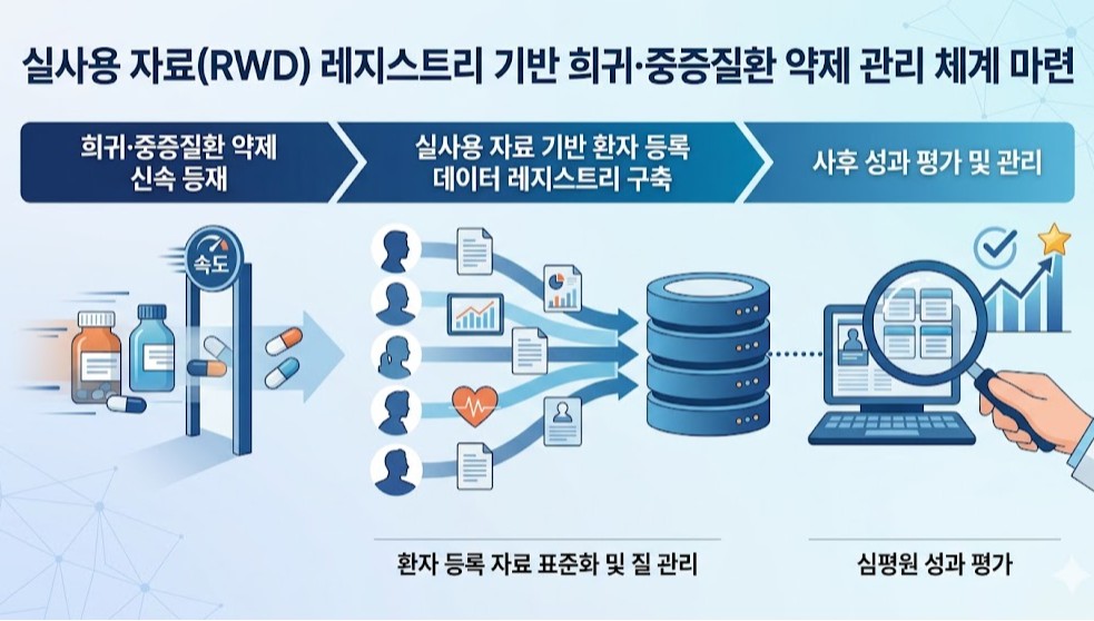 신속등재 약제 RWD로 사후관리...레지스트리 구축 착수