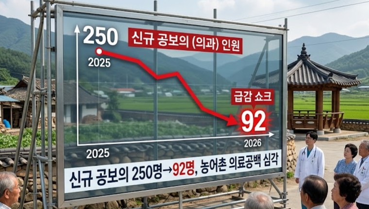 신규 공보의 250명→92명 쇼크…정부, 긴급 추경 투입