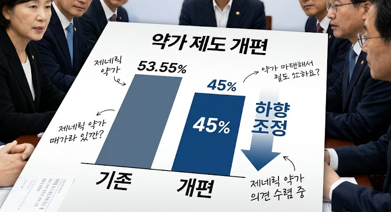 제네릭 약가 산정률 45%…혁신·준혁신형·수급안정, 약가우대
