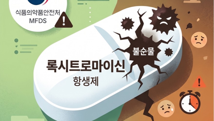 항생제 '록시트로마이신' 업체에 불순물 시험 지시